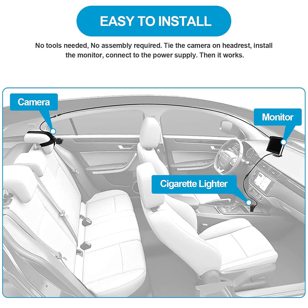 Baby Car Mirror with 5 Inch Monitor D74588