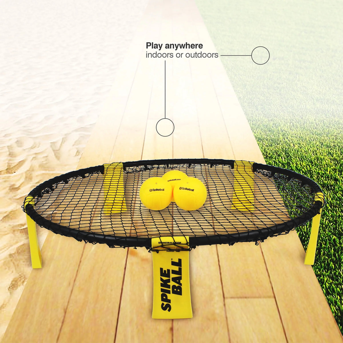 Portable Foldable 3 Ball Kit with Adjustable Net X53409