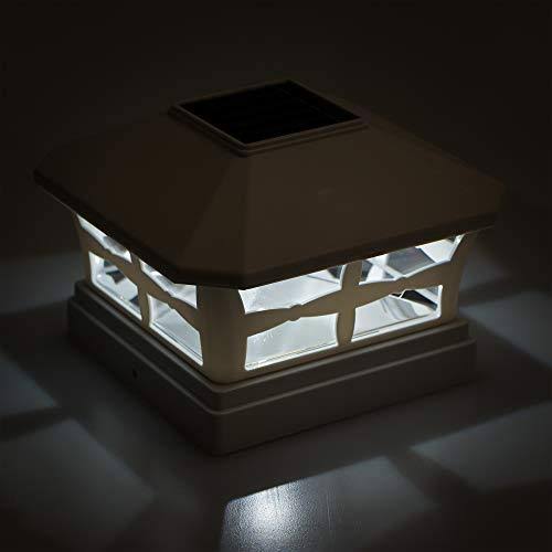 6 Pack Solar Powered Post Cap Light S604832