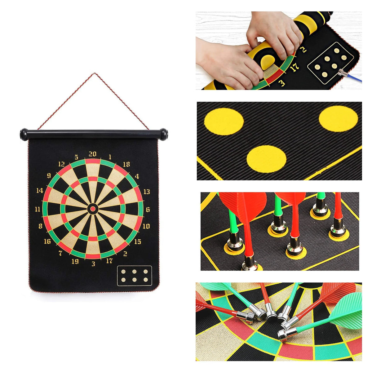 Double-Sided Magnetic Dart Board Game O734