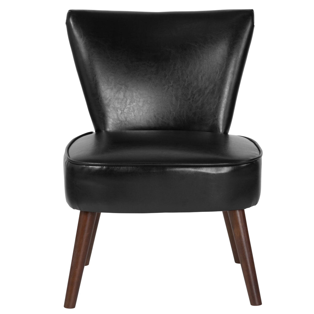 Black LeatherSoft Retro Chair Q129158
