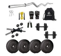 10 Kg PVC Home Gym Set with Curl and Dumbbell Rods Y41067