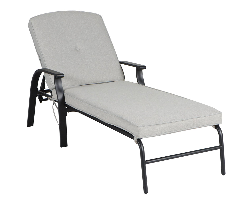 Red Cushion Steel Outdoor Chaise Lounge Q723679