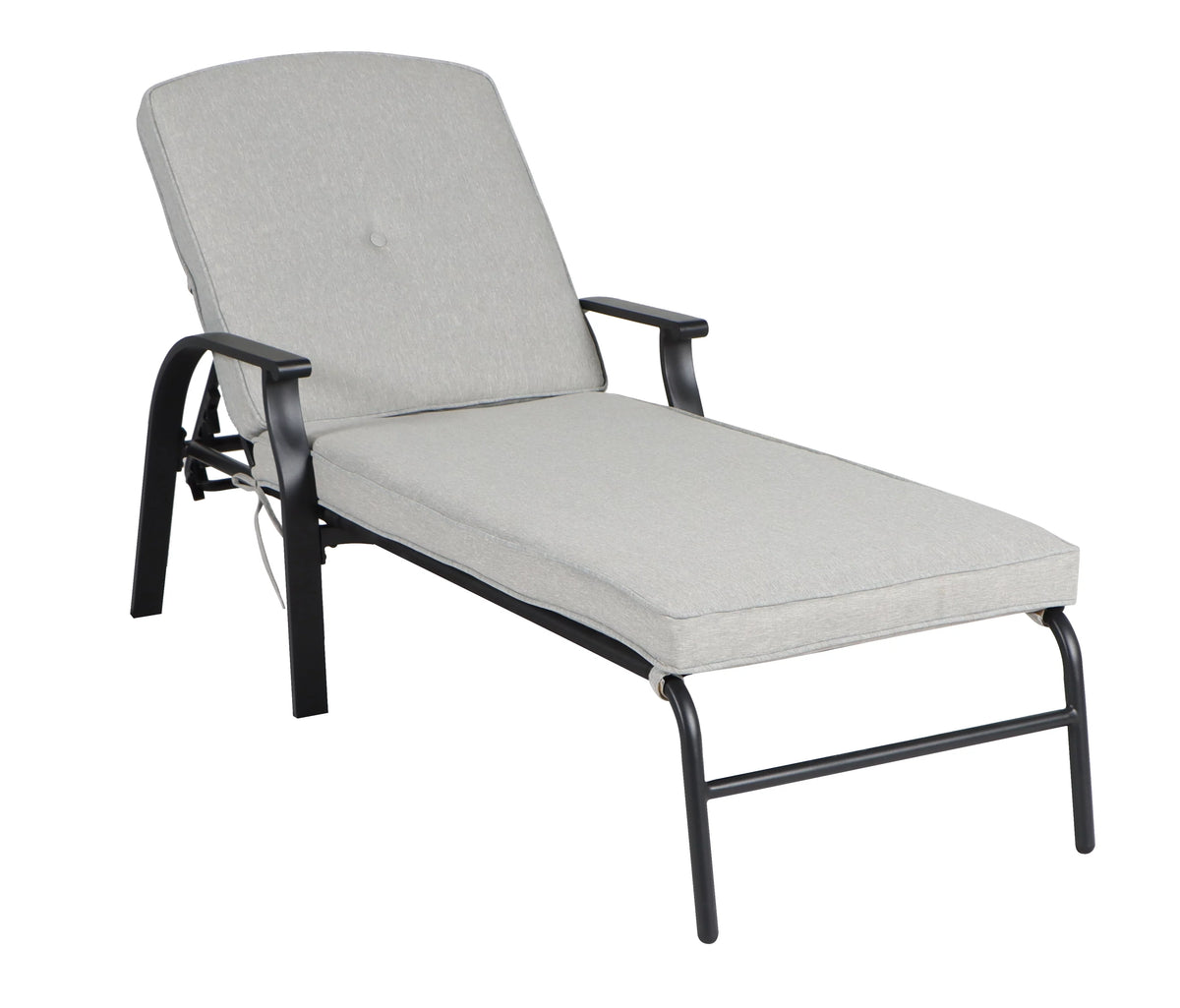 Red Cushion Steel Outdoor Chaise Lounge Q723679