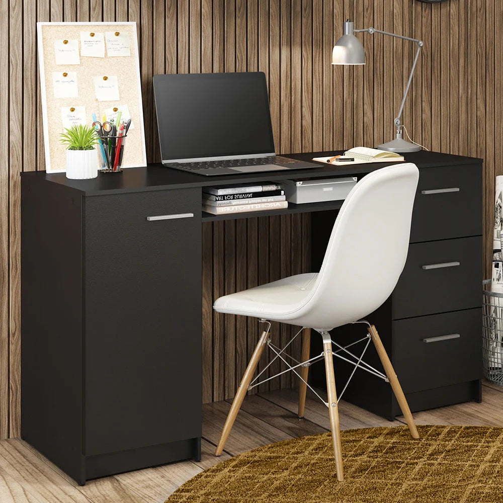 White 53 inch Office Desk with Drawers R586864