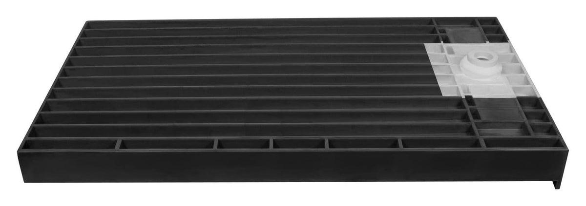 Double Threshold Shower Base with Drain D851