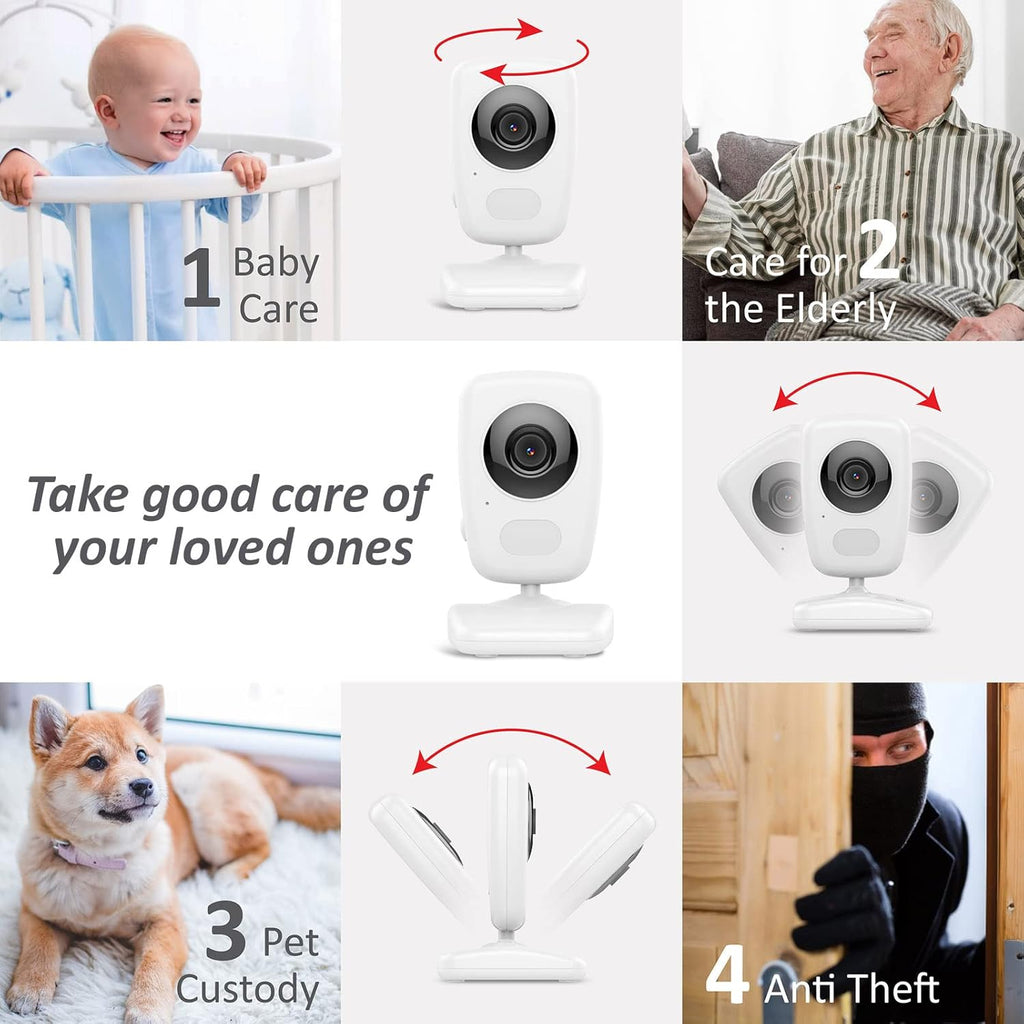 Video Baby Monitor 5 Screen 2 Cam Auto Night Vision X667770