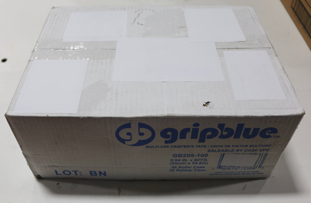 Blue Painters Tape 0.94/24mm x 60 yds Case of 36 Rolls Crepe Paper Masking Tape T450