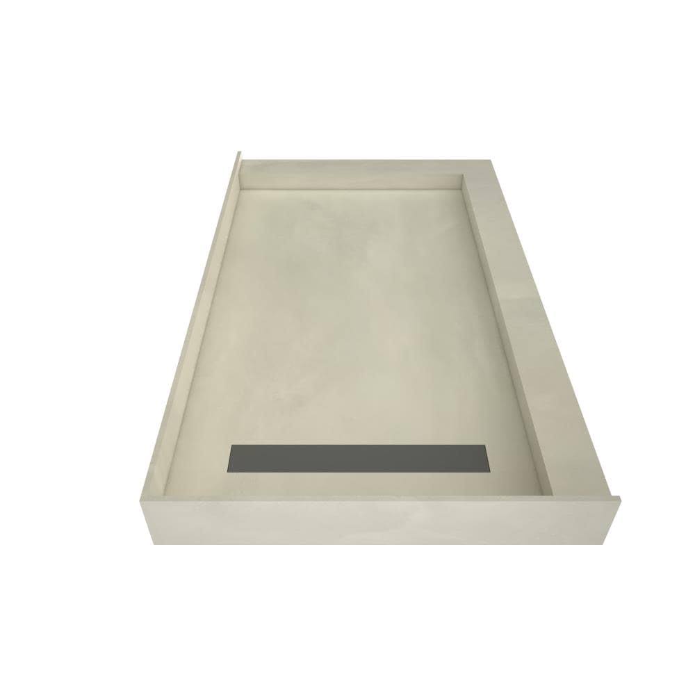 Double Threshold Shower Base with Drain D851