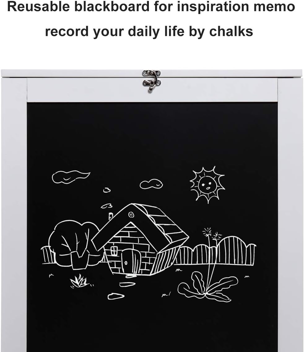 Wall Mounted Folding Desk with Storage Z314
