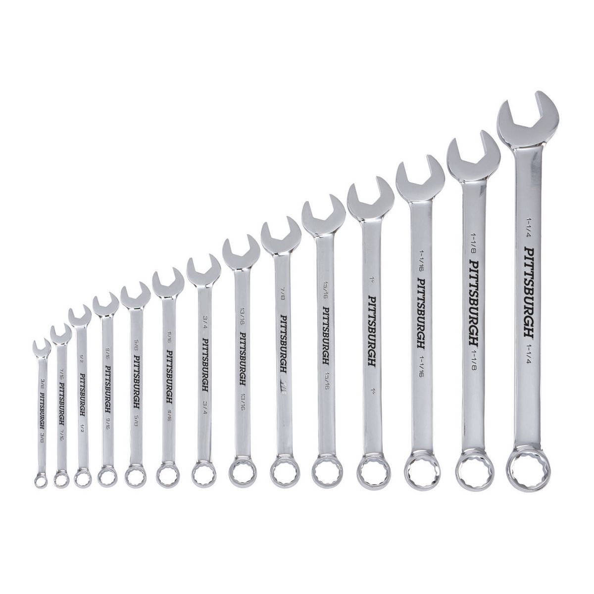 SAE V-Groove Combination Wrench Set, 14 Piece M34256