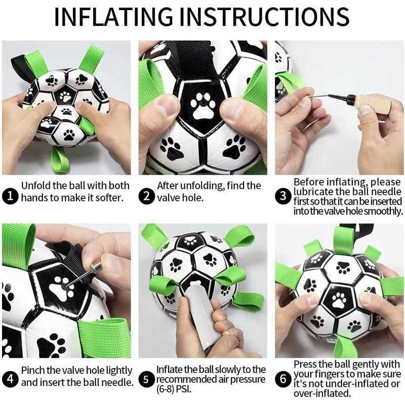 Dog Toys Soccer Ball with Straps R27970