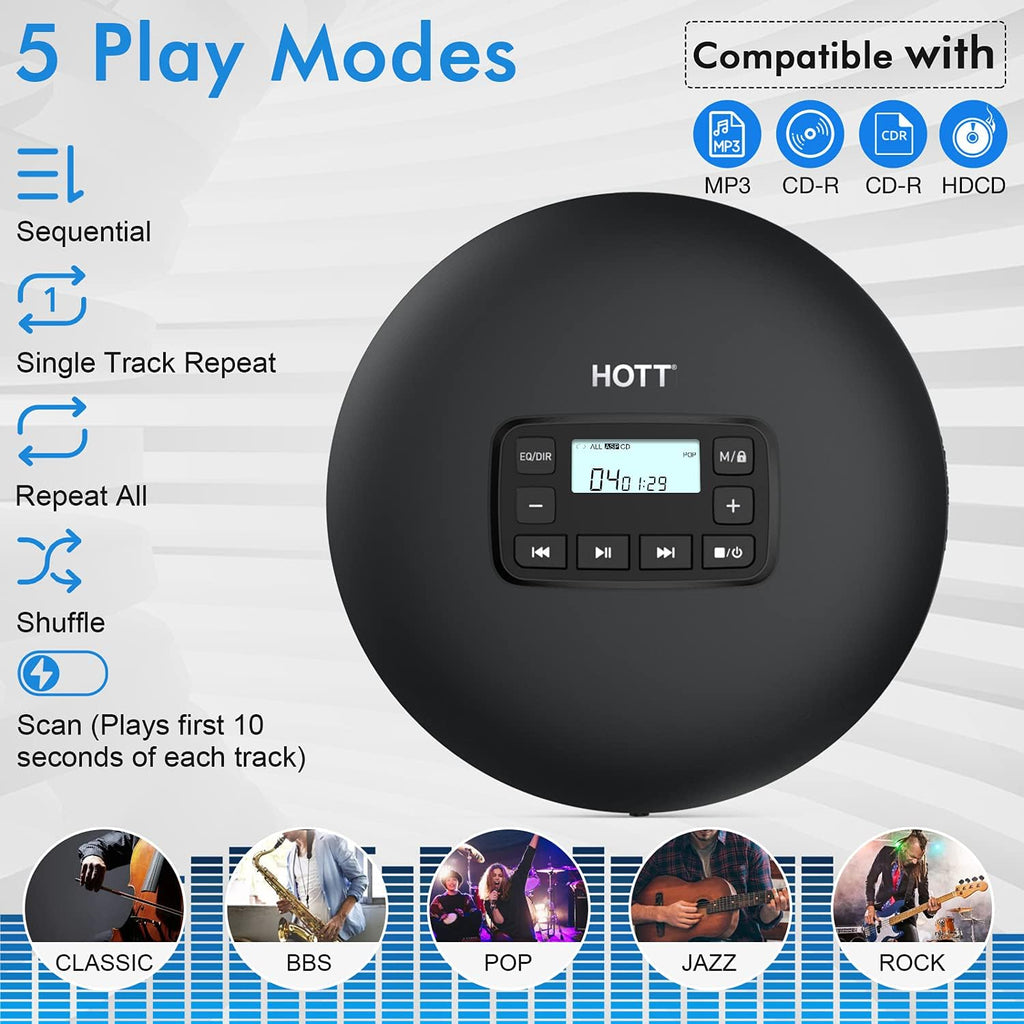 Portable CD Player with Headphones Q364200