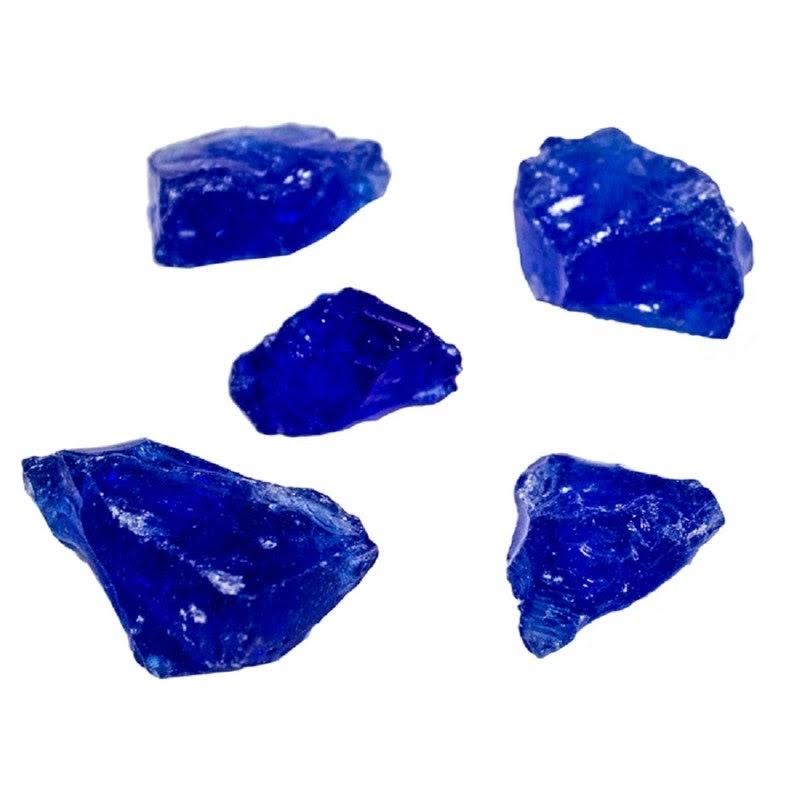 Recycled Fire Pit Fire Glass in Ocean Blue G426