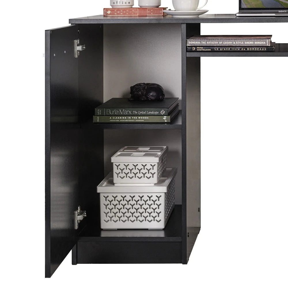 White 53 inch Office Desk with Drawers R586864