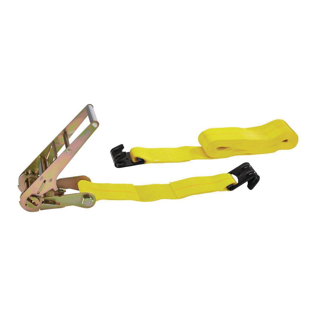 4 in. x 27 ft. Ratcheting Cargo Strap with Flat Hook I766