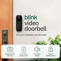 Black Video Doorbell with Sync Module Core N144