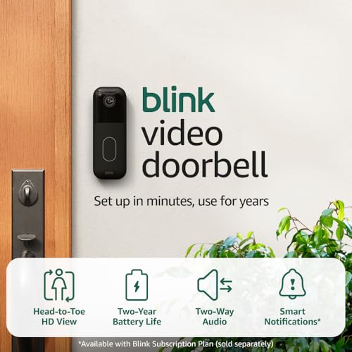 Black Video Doorbell with Sync Module Core N144