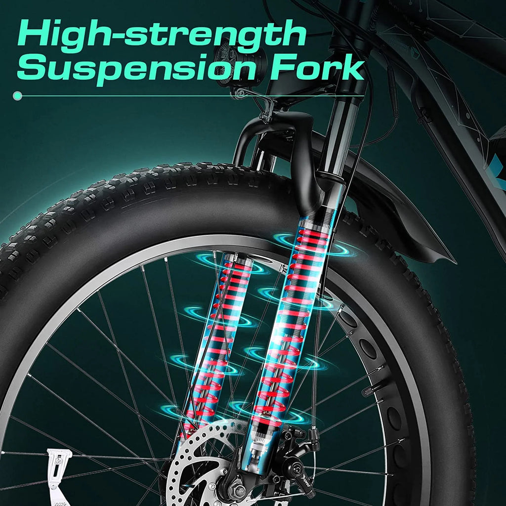 26 x 4.0 Fat Tire 500W All Terrain Electric Bike G663