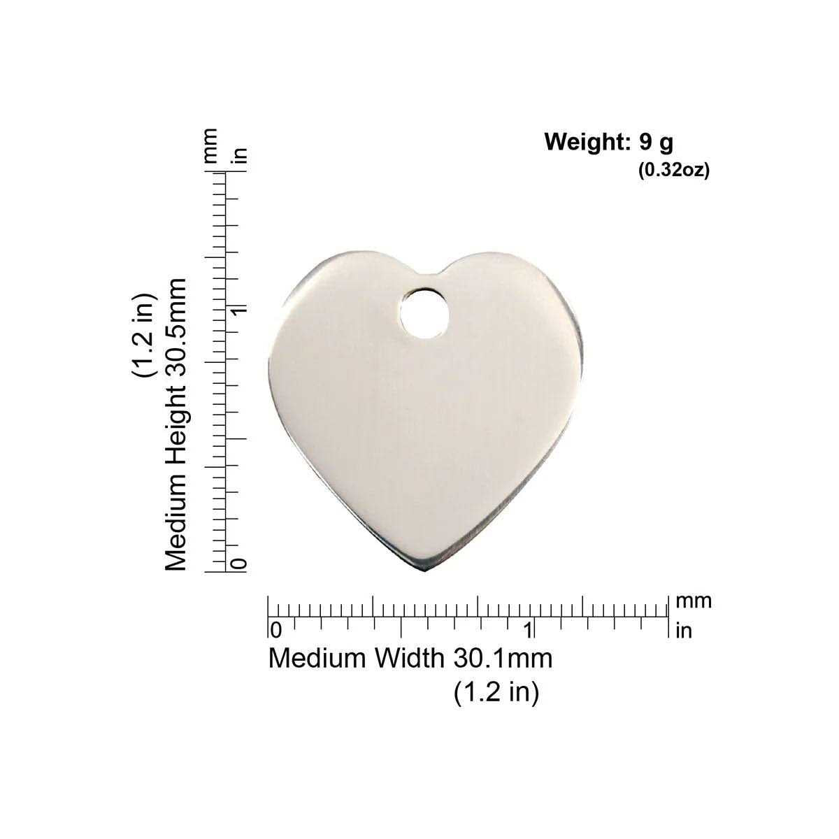 Heart Pet ID Dog Tags E972462