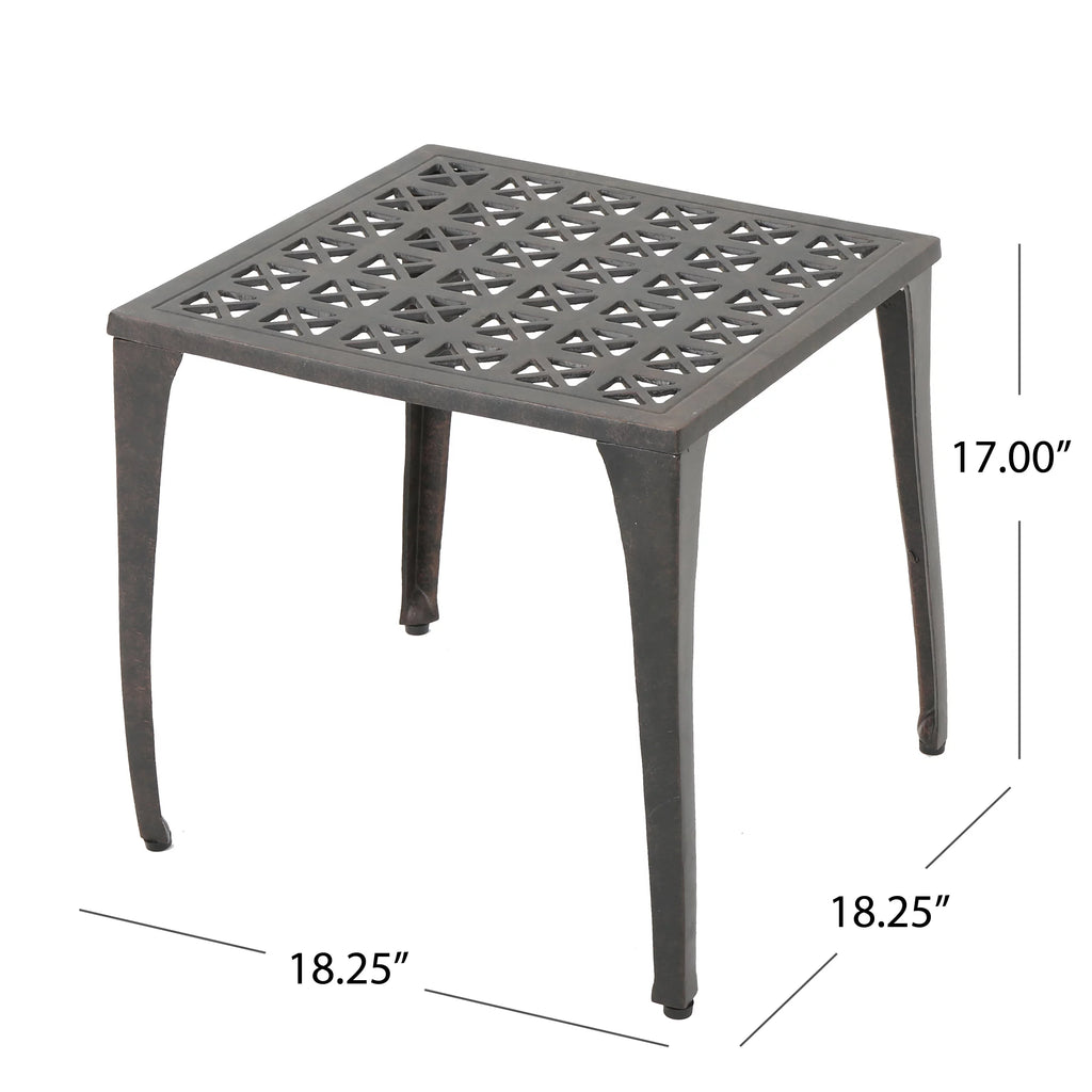 18 Cast Aluminum Side Table G5787