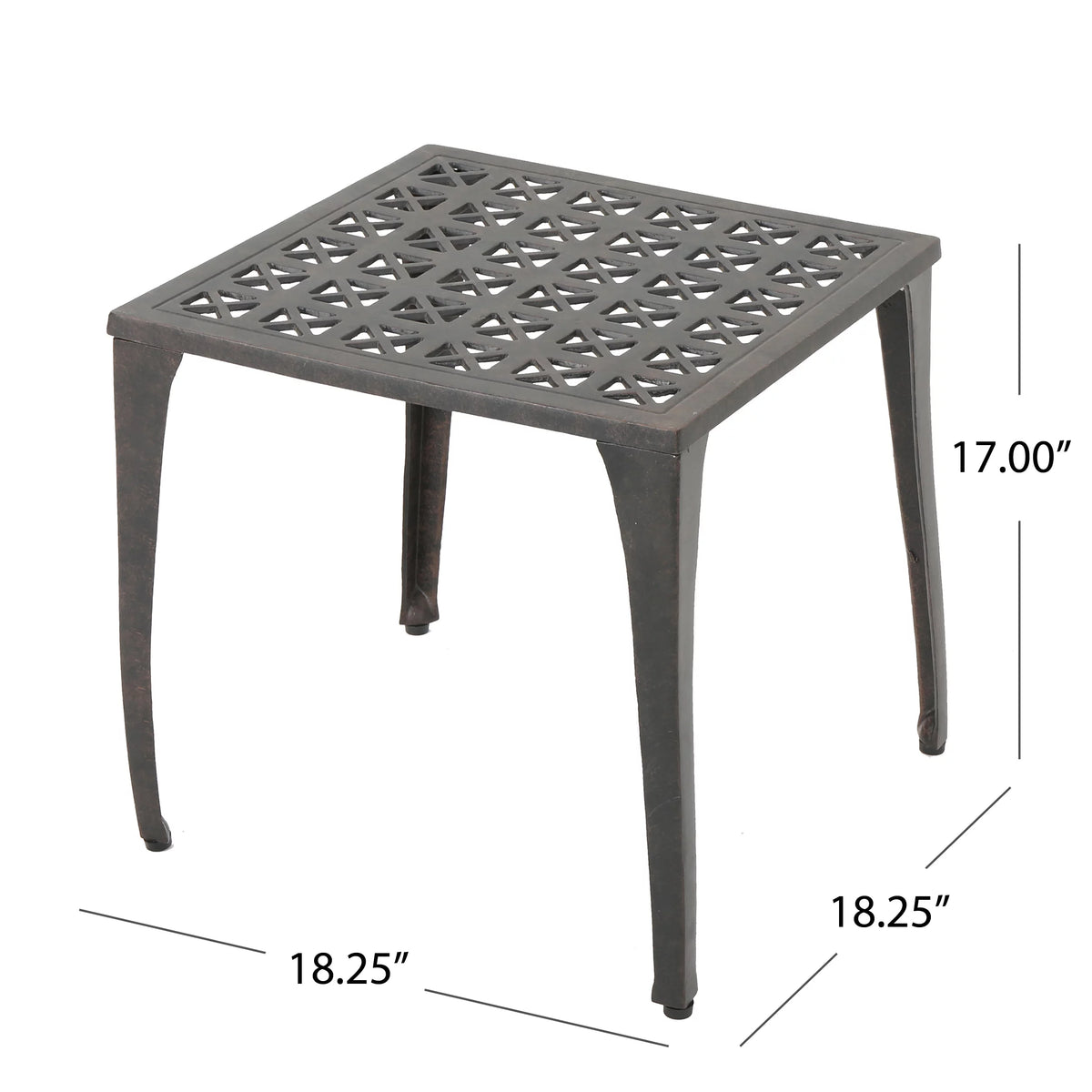 18 Cast Aluminum Side Table G5787