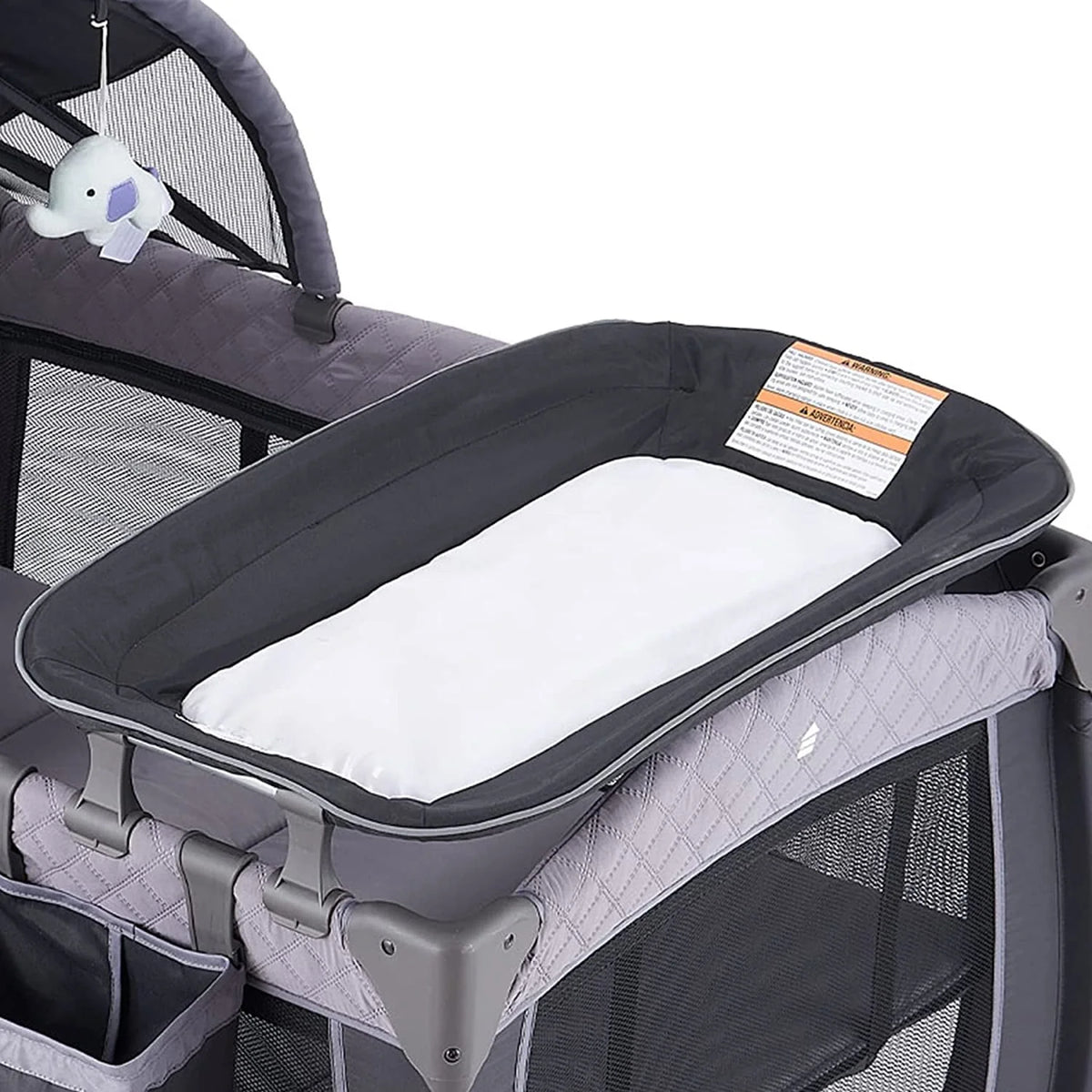 Portable Baby Play Yard with Wheels, Canopy, Changing Table L432574