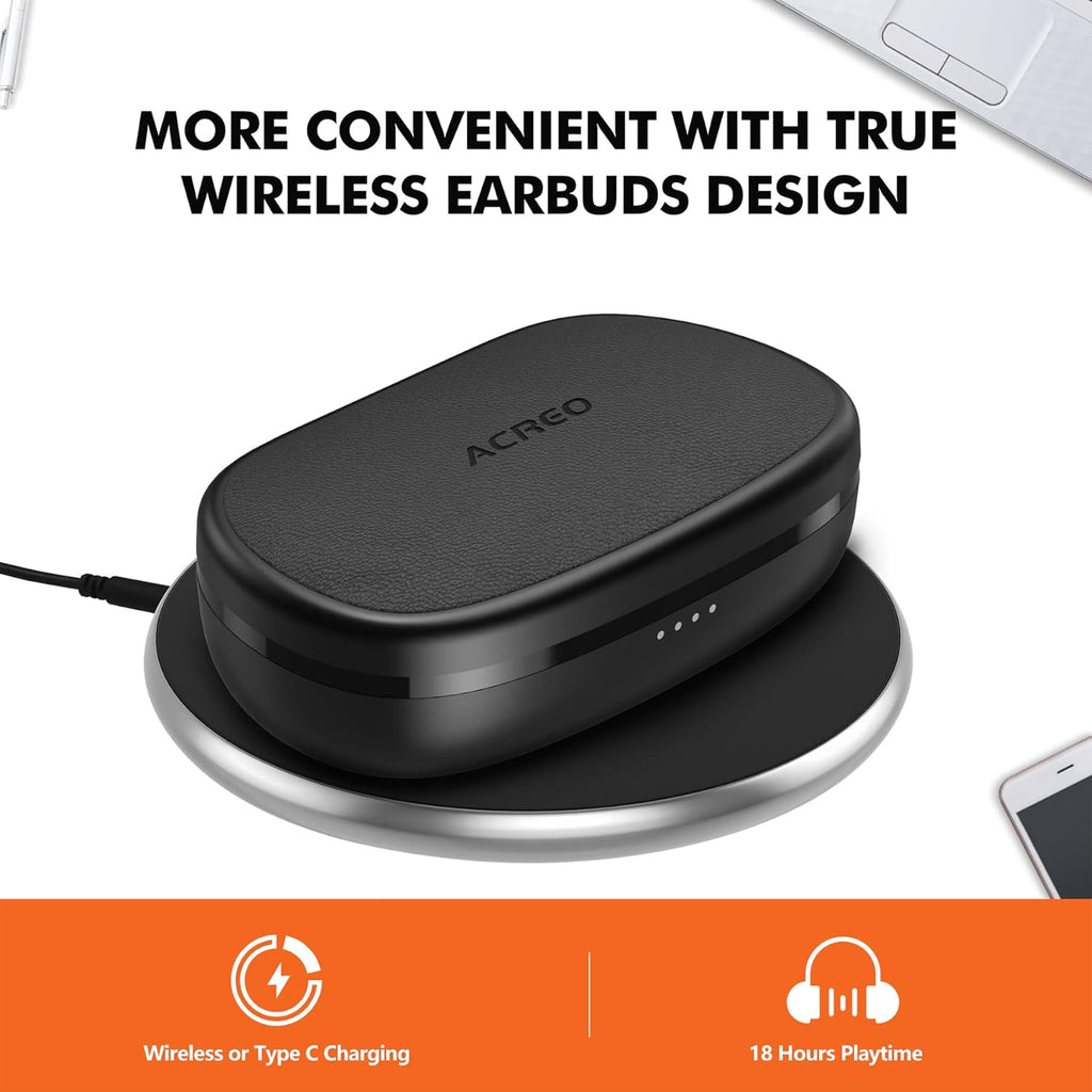 Open Ear Wireless Earbuds with Earhooks, 18 Hours Playtime, IPX7 Waterproof R523