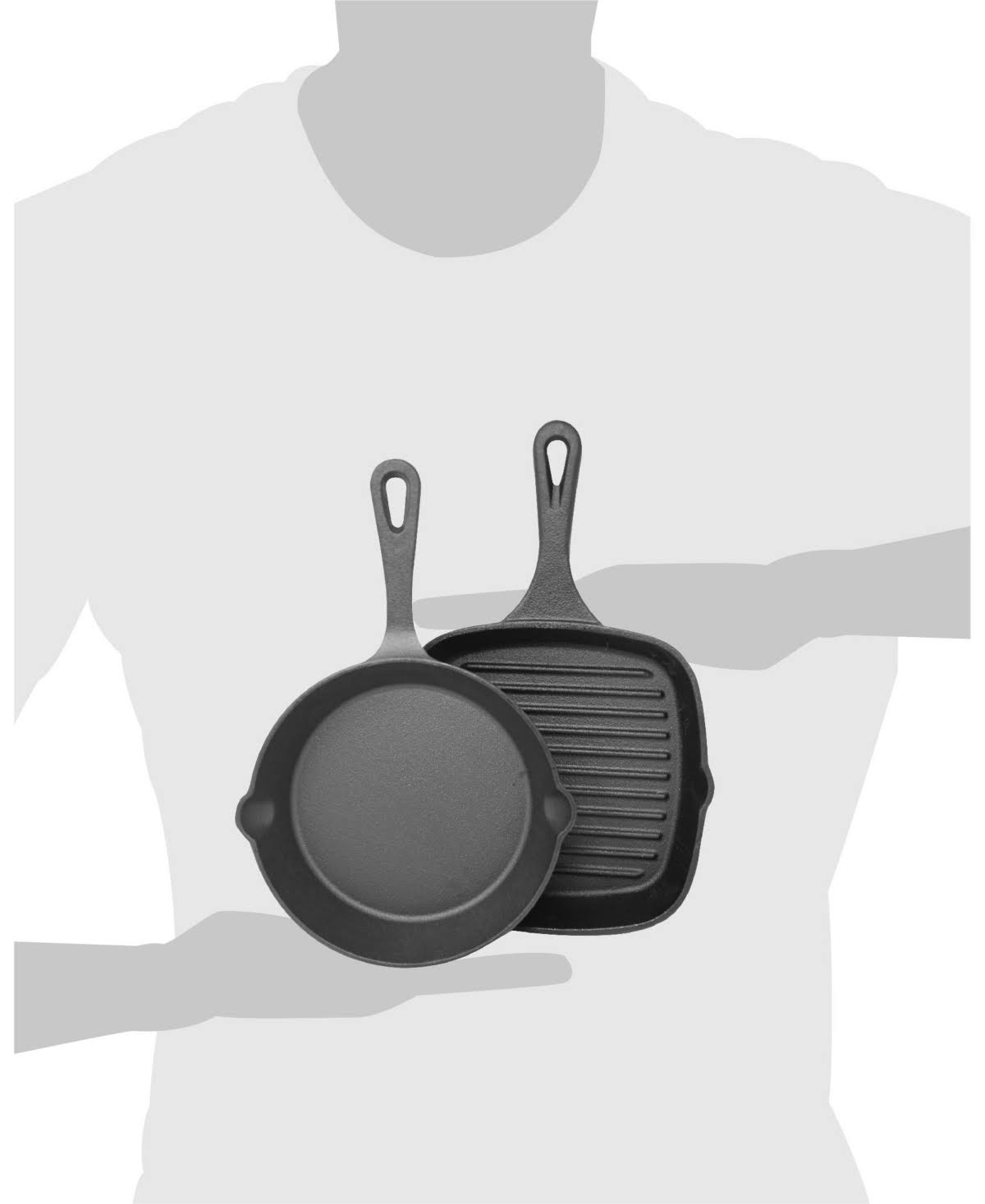 Cast Iron Skillet & Grill Pan 2-pc. Set A474210