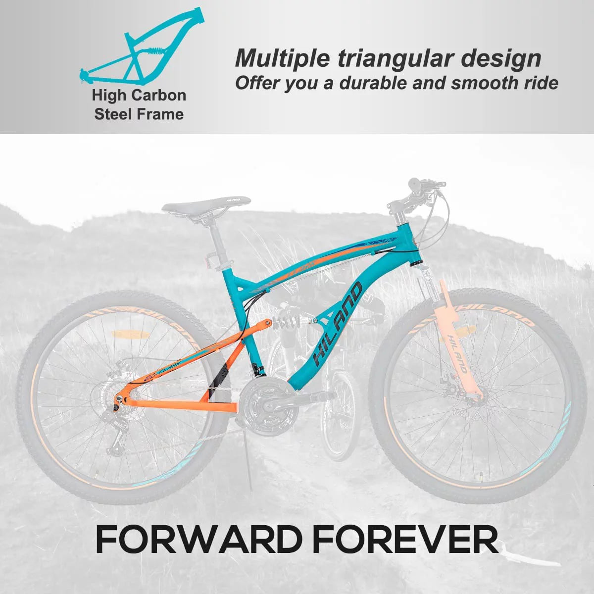 Full-Suspension 21 Speeds 26 Inch Wheels Mountain Bike S288