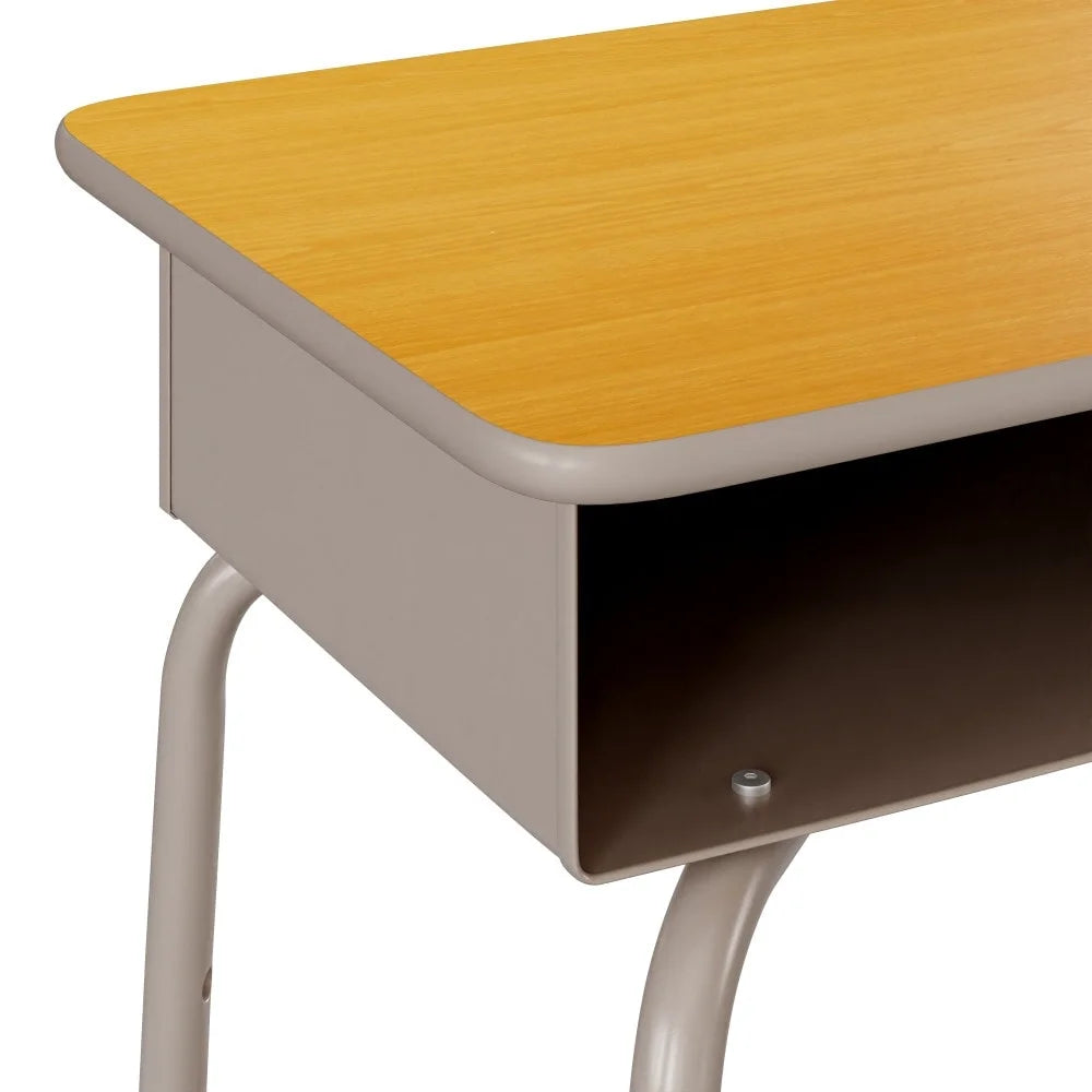 Student Desk with Open Front Metal Book Box M62886