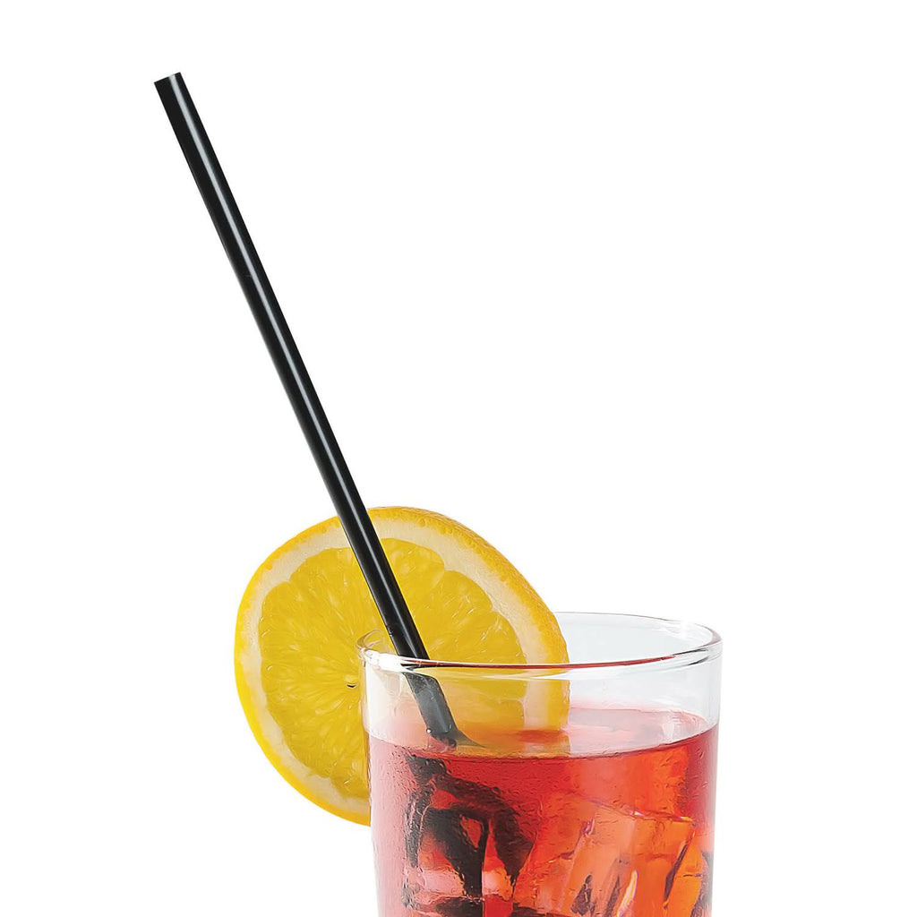 Black Paper Wrapped Straws Case of 2000 D98551