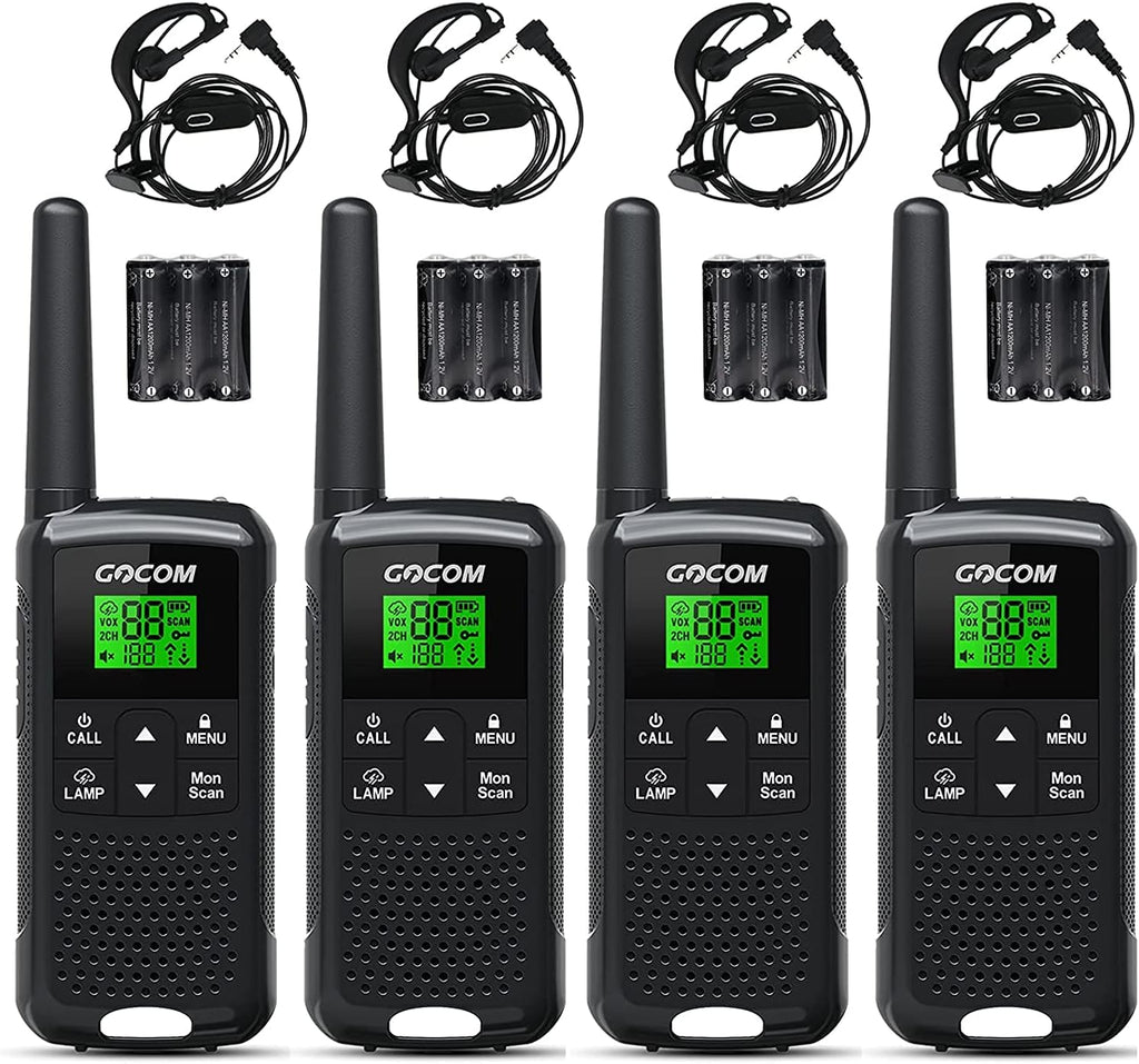 Rechargeable Long Range Walkie Talkies 4 Pack G2814