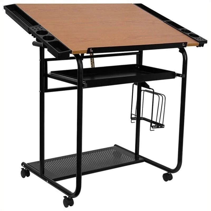 Adjustable Drawing Table with Black Frame S351