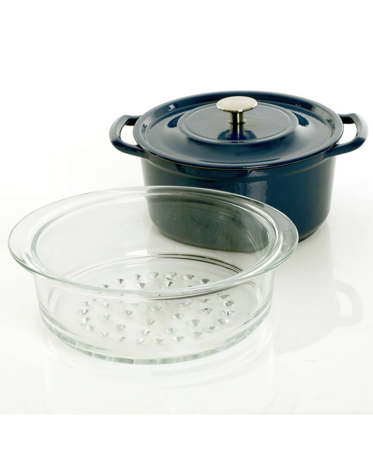 5qt Casserole with Glass Steamer P812274