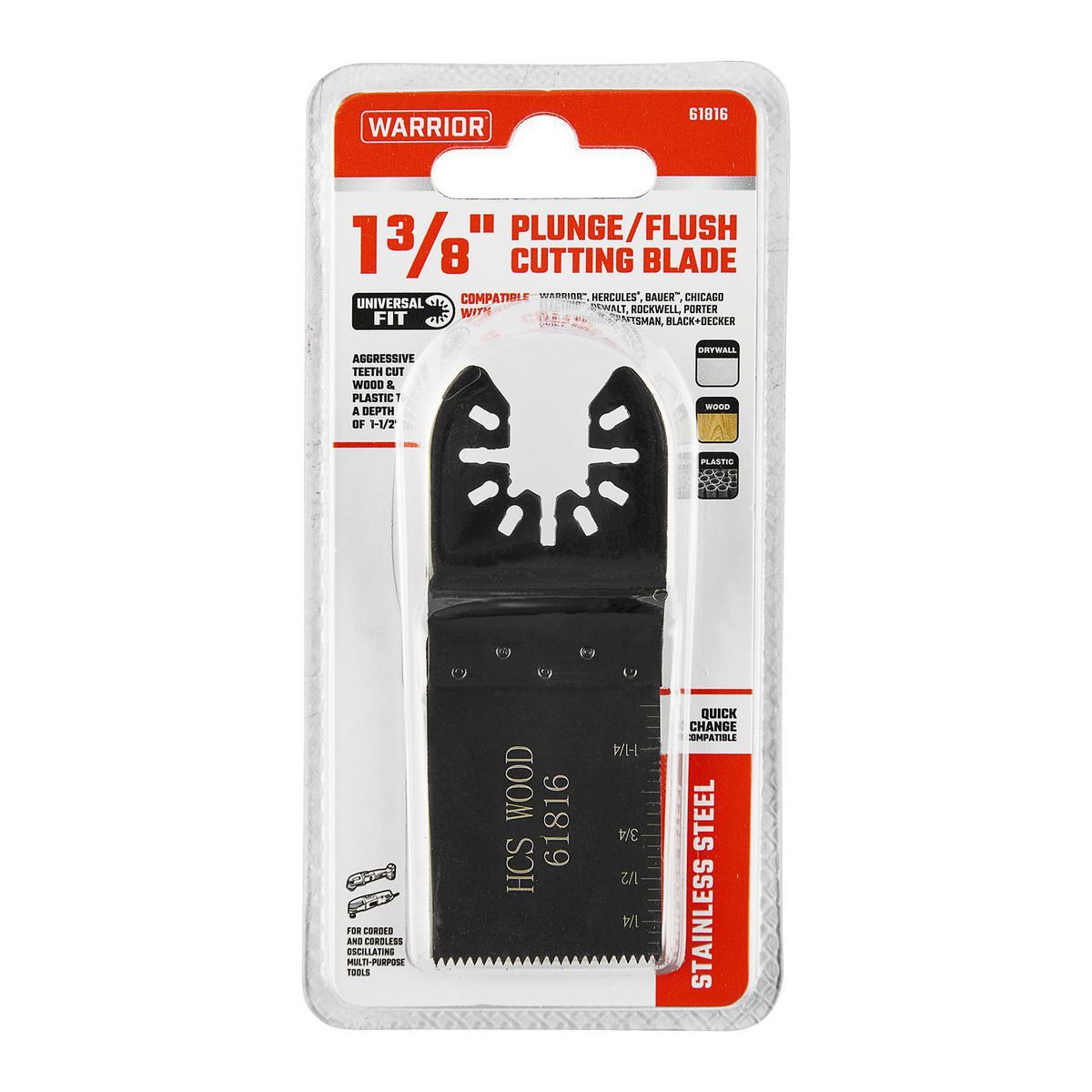 1-3/8 in. Plunge/Flush Cutting Blade for Oscillating Multi-Tools R381