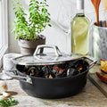 4 Qt Aluminum Hard Anodized Non-Stick Chef's Pan J3611