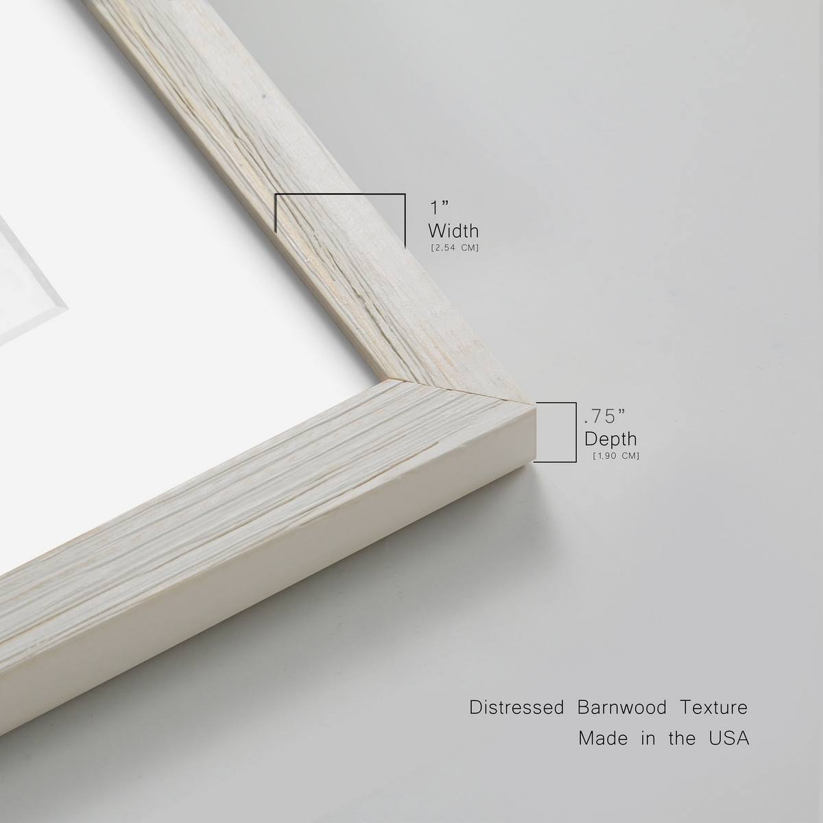 Framed Print 20x24 White M76516