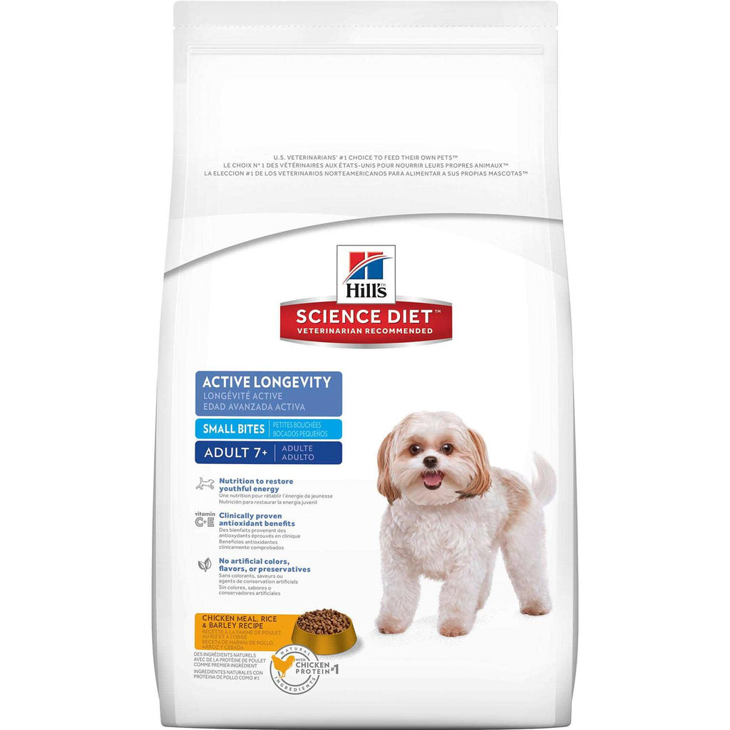 Adult 7+ Small Bites Chicken Meal Dry Dog Food L55403