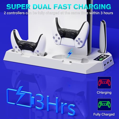 PS5 Cooling Station with Dual Controller Charger K9533