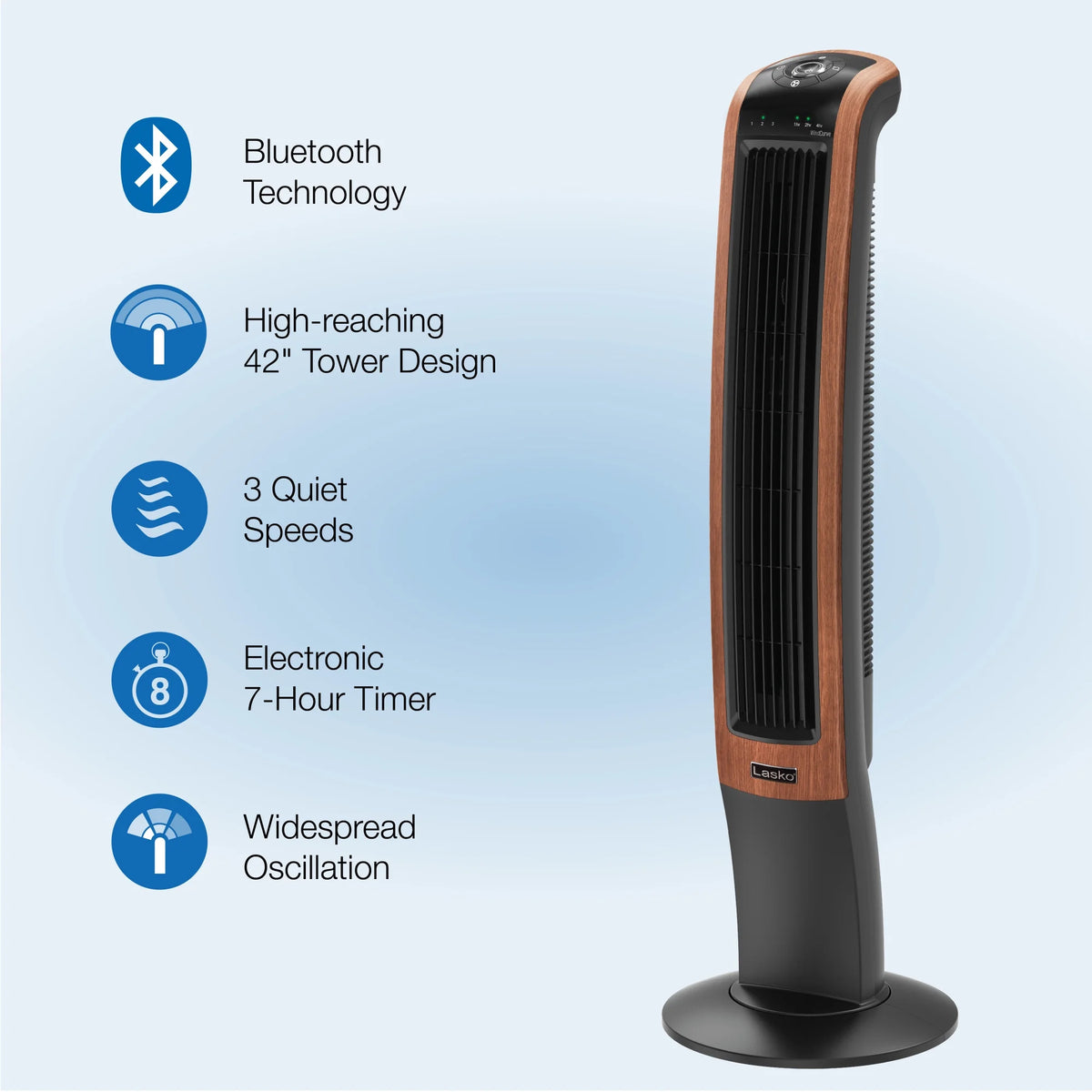 Black Oscillating Tower Fan Z1209