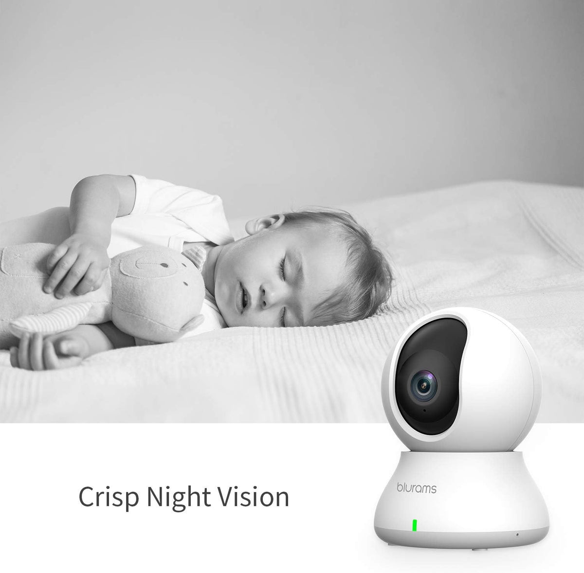 Indoor Security Camera PTZ 1080p WiFi Dome Camera with Two-Way Audio A562