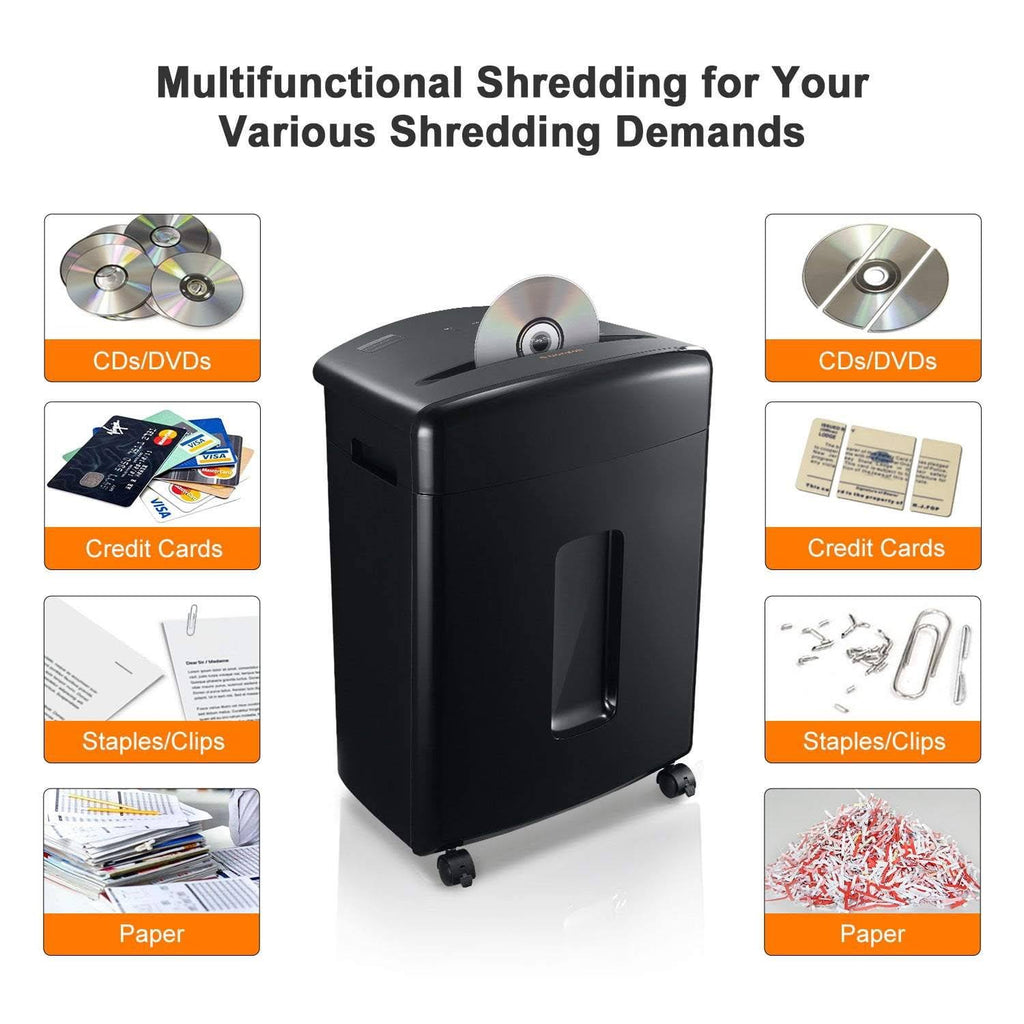 15-Sheet Cross-Cut Paper Shredder Black C61052