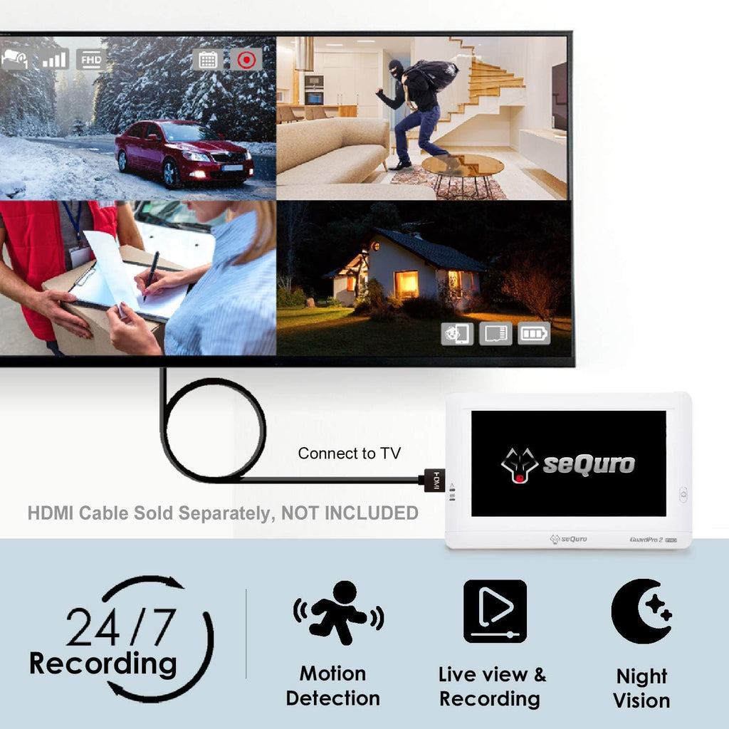 Wireless Security Camera System with Monitor B77550