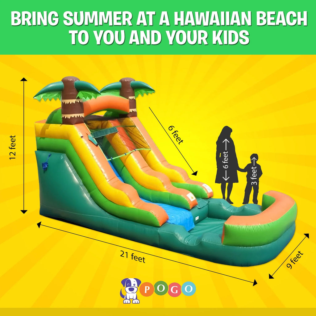 Pink Unicorn Inflatable Water Slide J111