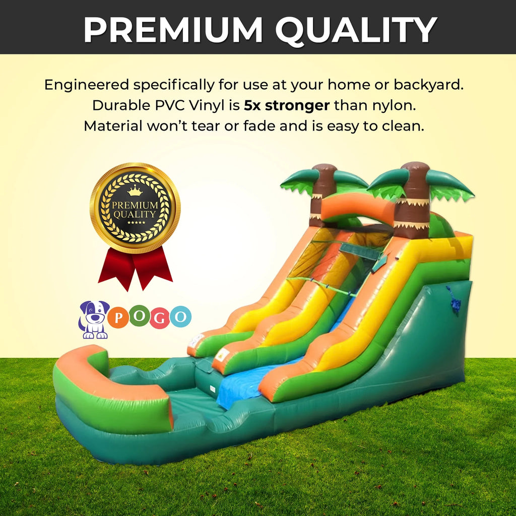 Pink Unicorn Inflatable Water Slide J111