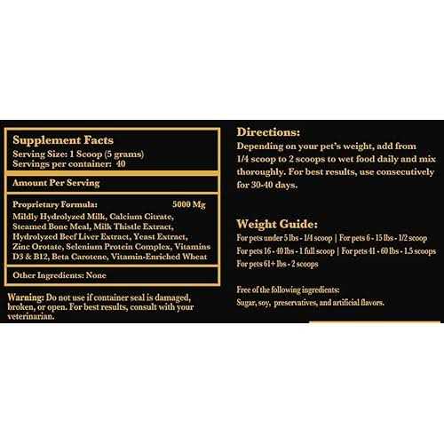 Nursing and Lactation Supplement for Dogs and Cats G640919