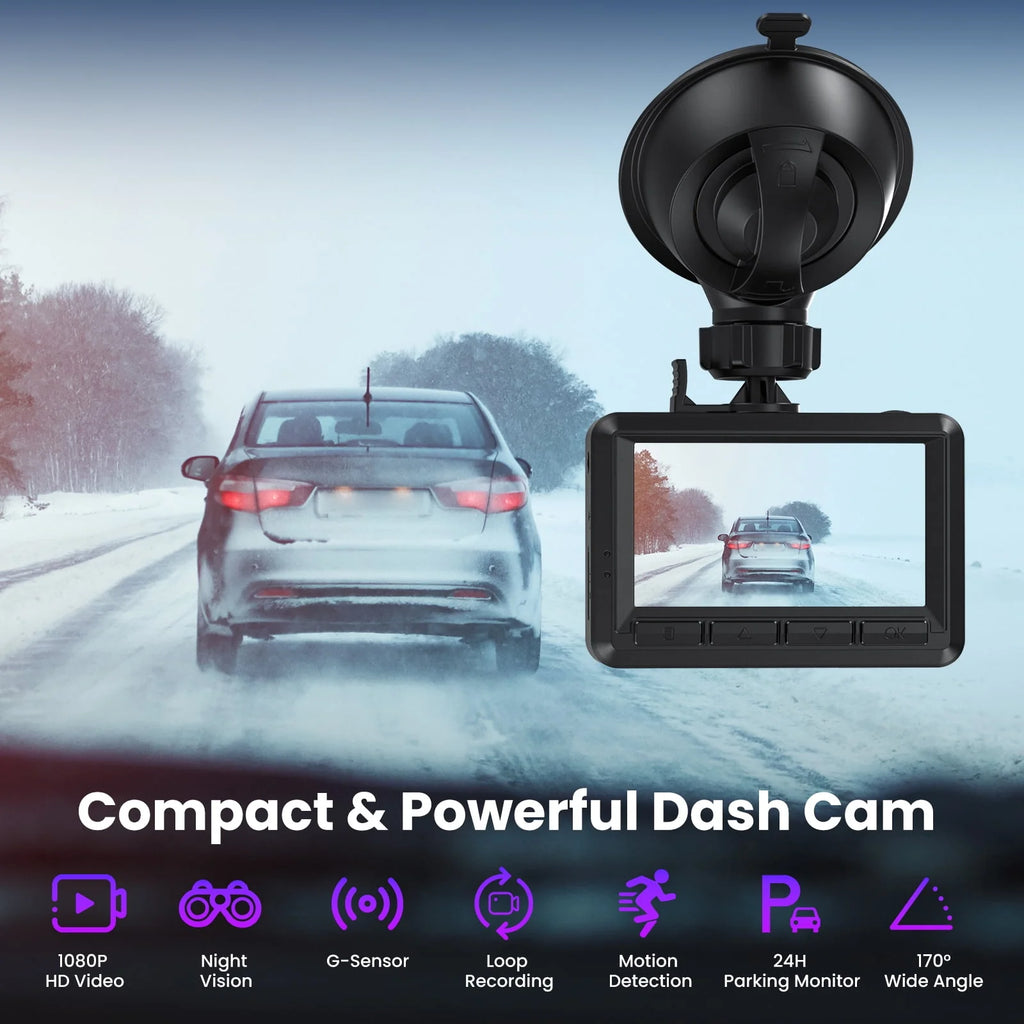 Dash Cam Front and Rear 1080P Full HD W550
