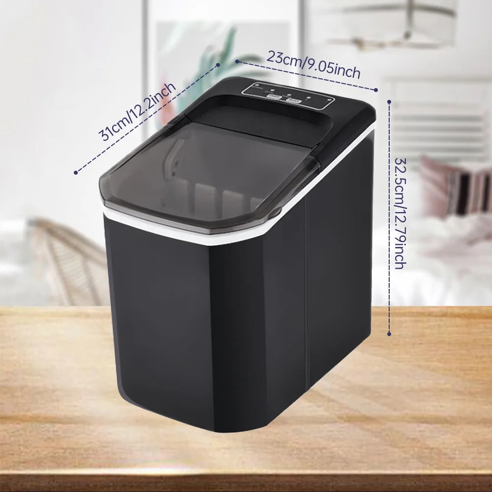Countertop Ice Maker, 26lbs in 24Hrs, Self-Cleaning Ice Machine with Ice Basket Y31062