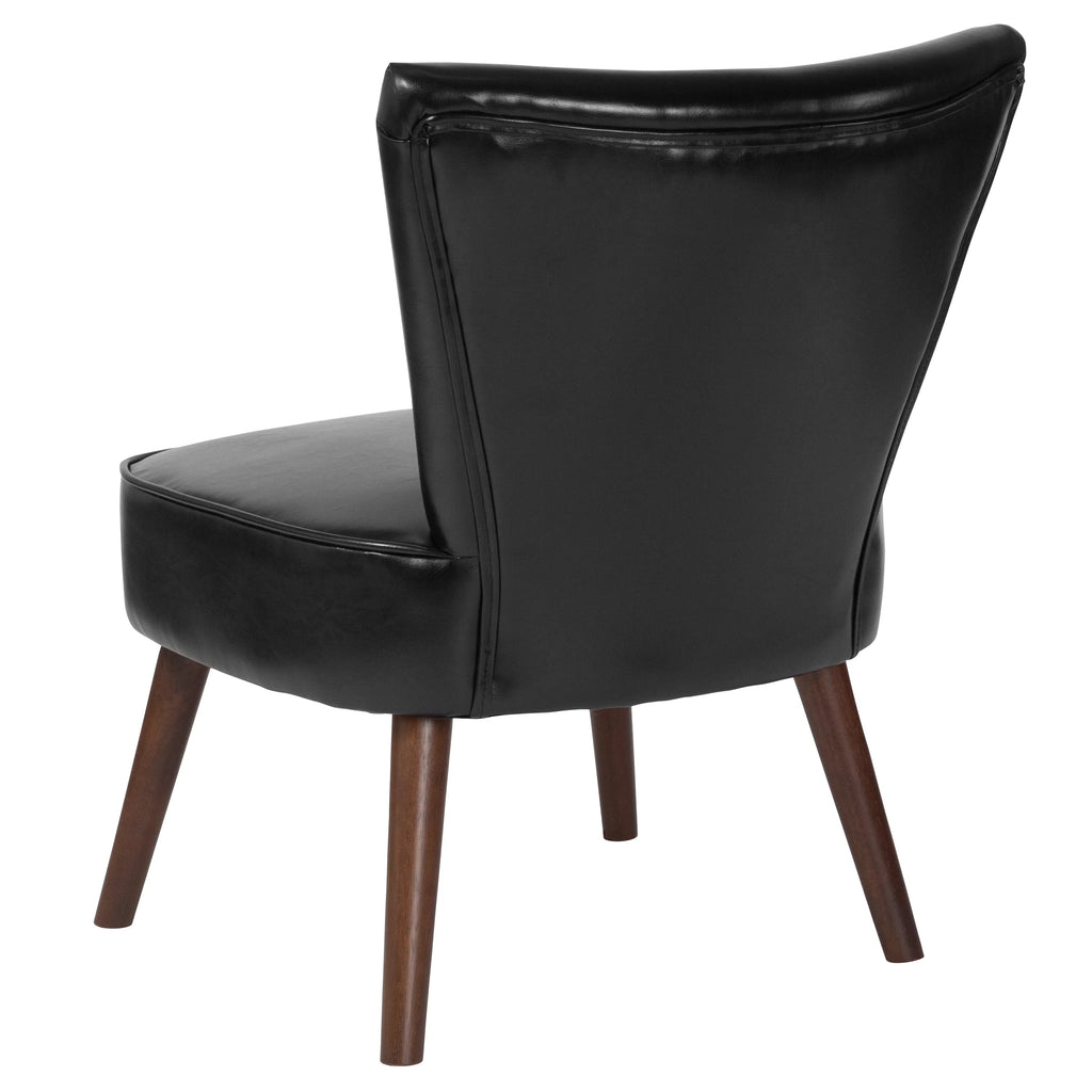 Black LeatherSoft Retro Chair Q129158